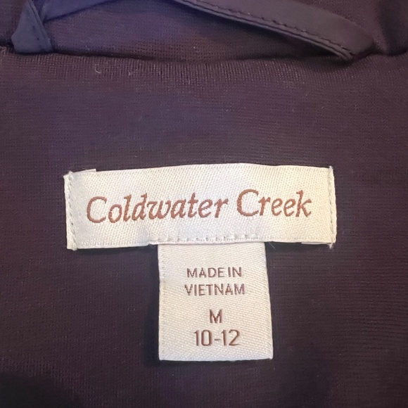 Coldwater Creek Ridgeline Ponte Plum Vest Jacket, Size Medium 10/12 - Picture 9 of 13